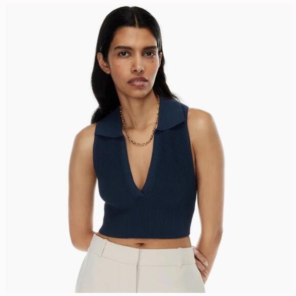 Aritzia Tops - Aritzia Babaton Sculpt Knit Polo Top